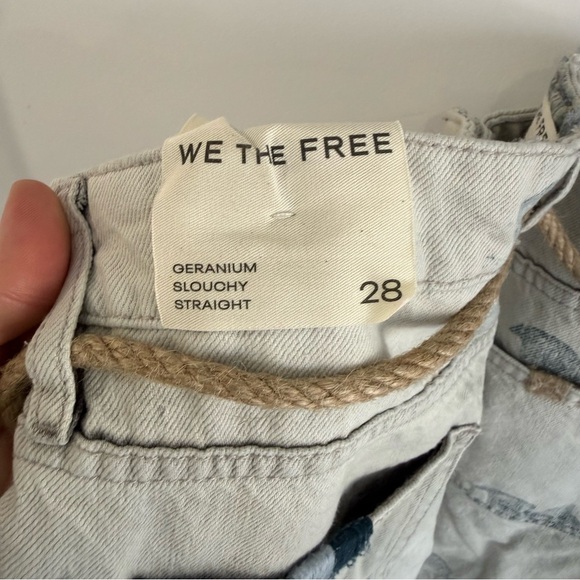 Free People We The Free Geranium Slouchy Straight Jeans - Picture 10 of 10